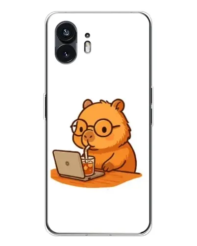 Чехол для Nothing Phone 3 с картинкой «Капибара с ноутбуком» Чехол для Nothing Phone 3 с картинкой «Капибара с ноутбуком»
