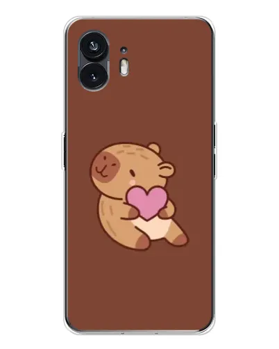 Чехол для Nothing Phone 3 с картинкой «Капибара с сердцем» Чехол для Nothing Phone 3 с картинкой «Капибара с сердцем»