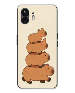 Чехол для Nothing Phone 3 с картинкой «Башня из капибар»