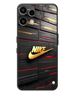 Чохол для Nothing Phone (3a) Lite з картинкою «Золотий Nike на металі»