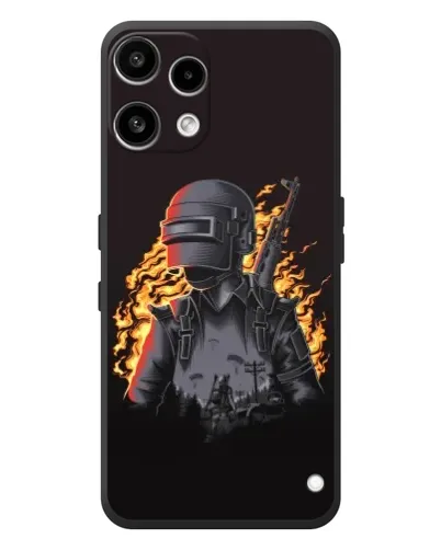 Чехол для Nothing Phone (3a) Lite с картинкой «PUBG — огненный силуэт» Чехол для Nothing Phone (3a) Lite с картинкой «PUBG — огненный силуэт»