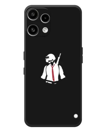 Чехол для Nothing Phone (3a) Lite с картинкой «PUBG — силуэт воина» Чехол для Nothing Phone (3a) Lite с картинкой «PUBG — силуэт воина»