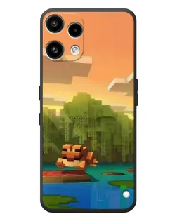 Чохол для Nothing Phone (3a) Lite з картинкою «Майнкрафт захід сонця»