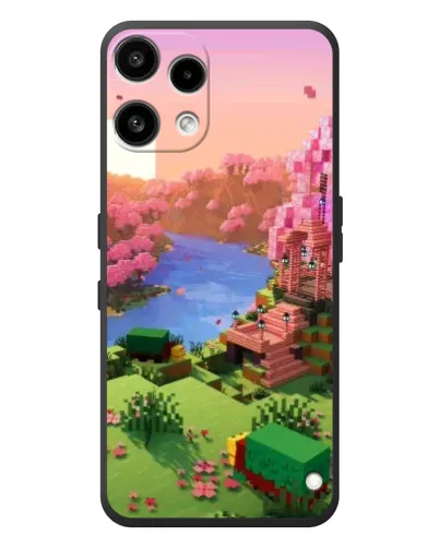 Чехол для Nothing Phone (3a) Lite с картинкой «Розовое дерево Minecraft»