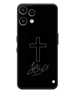Чехол для Nothing Phone (3a) Lite с картинкой «Графический крест Jesus» Чехол для Nothing Phone (3a) Lite с картинкой «Графический крест Jesus»
