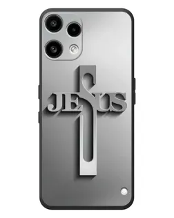 Чехол для Nothing Phone (3a) Lite с картинкой «Металлический крест Jesus» Чехол для Nothing Phone (3a) Lite с картинкой «Металлический крест Jesus»