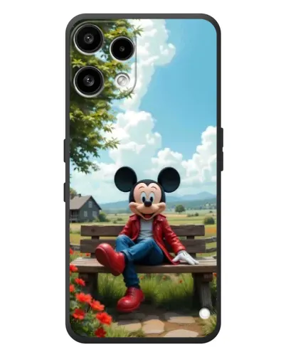 Чехол для Nothing Phone (3a) Lite с картинкой «Микки на скамейке» Чехол для Nothing Phone (3a) Lite с картинкой «Микки на скамейке»
