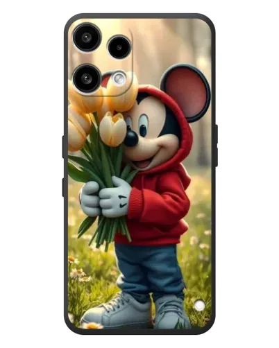 Чехол для Nothing Phone (3a) Lite с картинкой «Микки с тюльпанами» Чехол для Nothing Phone (3a) Lite с картинкой «Микки с тюльпанами»