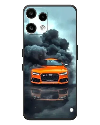 Чехол для Nothing Phone (3a) Lite с картинкой «Audi в облаках дыма»