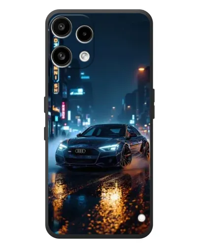 Чехол для Nothing Phone (3a) Lite с картинкой «Ночной город и Audi»