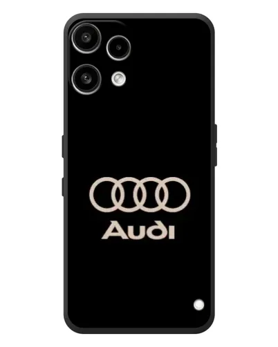 Чехол для Nothing Phone (3a) Lite с картинкой «Audi — золотой логотип»