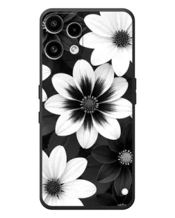 Чехол для Nothing Phone (3a) Lite с картинкой «Монохромные астры» Чехол для Nothing Phone (3a) Lite с картинкой «Монохромные астры»