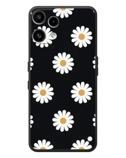 Чехол для Nothing Phone (3a) Lite с картинкой «Ромашки на черном» Чехол для Nothing Phone (3a) Lite с картинкой «Ромашки на черном»