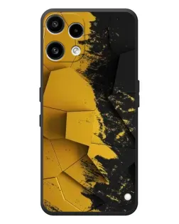 Чехол для Nothing Phone (3a) Lite с картинкой «Золотые осколки геометрии»