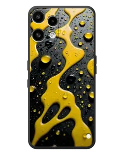 Чехол для Nothing Phone (3a) Lite с картинкой «Жидкое желтое золото»