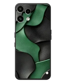 Чехол для Nothing Phone (3a) Lite с картинкой «Зеленые кожаные волны»