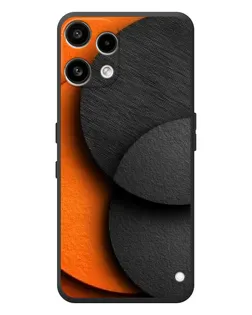 Чехол для Nothing Phone (3a) Lite с картинкой «Геометрия оранжевых кругов»