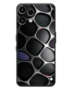 Чехол для Nothing Phone (3a) Lite с картинкой «Объемная темная решетка»