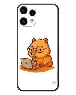Чохол для Nothing Phone (3a) Lite з картинкою «Капібара з ноутбуком»