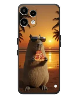 Чохол для Nothing Phone (3a) Lite з картинкою «Капібара з піцою»