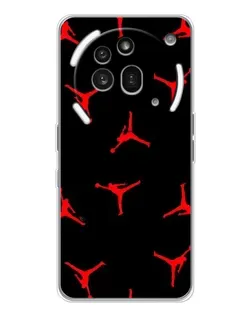 Чехол для Nothing Phone (3a) Pro с картинкой «Jordan Red Pattern» Чехол для Nothing Phone (3a) Pro с картинкой «Jordan Red Pattern»
