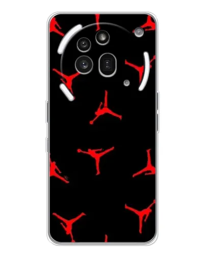 Чехол для Nothing Phone (3a) Pro с картинкой «Jordan Red Pattern»