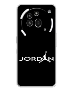 Чехол для Nothing Phone (3a) Pro с картинкой «Jordan White Logo» Чехол для Nothing Phone (3a) Pro с картинкой «Jordan White Logo»