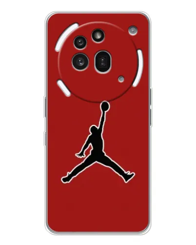 Чехол для Nothing Phone (3a) Pro с картинкой «Jordan Red Back»