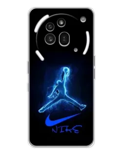 Чехол для Nothing Phone (3a) Pro с картинкой «Jordan Neon Blue» Чехол для Nothing Phone (3a) Pro с картинкой «Jordan Neon Blue»