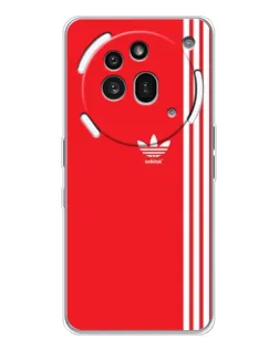 Чехол для Nothing Phone (3a) Pro с картинкой «Красный минимализм Adidas» Чехол для Nothing Phone (3a) Pro с картинкой «Красный минимализм Adidas»