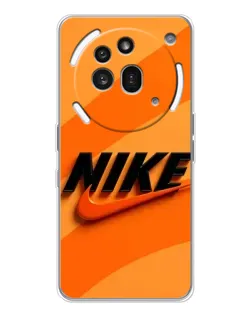 Чехол для Nothing Phone (3a) Pro с картинкой «Оранжевый драйв Nike» Чехол для Nothing Phone (3a) Pro с картинкой «Оранжевый драйв Nike»
