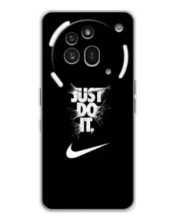 Чехол для Nothing Phone (3a) Pro с картинкой «Текстовый принт Nike» Чехол для Nothing Phone (3a) Pro с картинкой «Текстовый принт Nike»