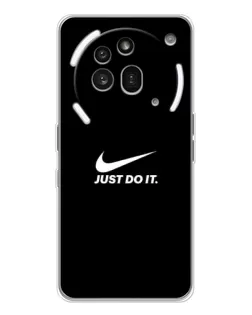 Чехол для Nothing Phone (3a) Pro с картинкой «Минимализм от Nike» Чехол для Nothing Phone (3a) Pro с картинкой «Минимализм от Nike»