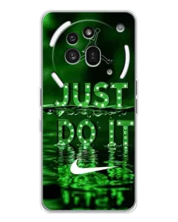 Чехол для Nothing Phone (3a) Pro с картинкой «Зеленый неоновый Nike» Чехол для Nothing Phone (3a) Pro с картинкой «Зеленый неоновый Nike»