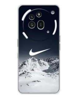 Чехол для Nothing Phone (3a) Pro с картинкой «Nike — зимние горы» Чехол для Nothing Phone (3a) Pro с картинкой «Nike — зимние горы»