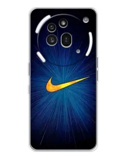 Чехол для Nothing Phone (3a) Pro с картинкой «Синий пульс Nike» Чехол для Nothing Phone (3a) Pro с картинкой «Синий пульс Nike»