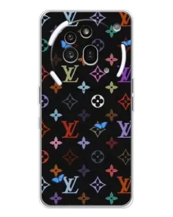 Чехол для Nothing Phone (3a) Pro с картинкой «Цветная монограмма LV»