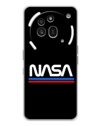 Чехол для Nothing Phone (3a) Pro с картинкой «NASA — классика Red Blue»