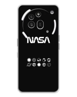 Чехол для Nothing Phone (3a) Pro с картинкой «NASA — технический принт» Чехол для Nothing Phone (3a) Pro с картинкой «NASA — технический принт»
