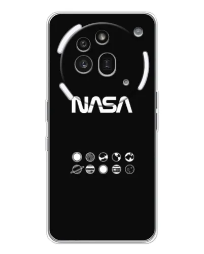 Чехол для Nothing Phone (3a) Pro с картинкой «NASA — технический принт»