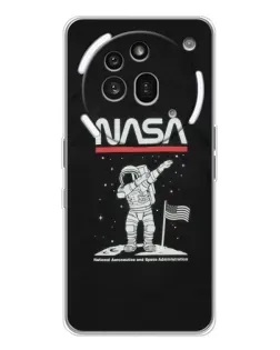 Чехол для Nothing Phone (3a) Pro с картинкой «NASA — шагаем по Луне» Чехол для Nothing Phone (3a) Pro с картинкой «NASA — шагаем по Луне»