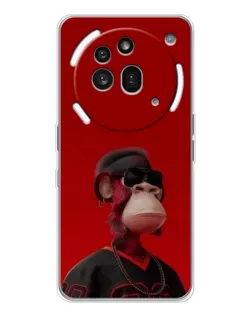 Чехол для Nothing Phone (3a) Pro с картинкой «Bored Ape в красном» Чехол для Nothing Phone (3a) Pro с картинкой «Bored Ape в красном»