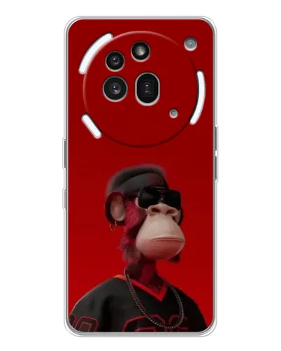 Чехол для Nothing Phone (3a) Pro с картинкой «Bored Ape в красном»