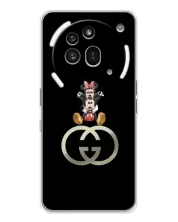 Чехол для Nothing Phone (3a) Pro с картинкой «Минни Маус на лого» Чехол для Nothing Phone (3a) Pro с картинкой «Минни Маус на лого»