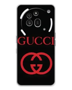 Чехол для Nothing Phone (3a) Pro с картинкой «Gucci — красный логотип» Чехол для Nothing Phone (3a) Pro с картинкой «Gucci — красный логотип»