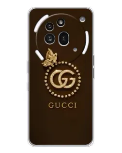 Чехол для Nothing Phone (3a) Pro с картинкой «Gucci — золотая бабочка» Чехол для Nothing Phone (3a) Pro с картинкой «Gucci — золотая бабочка»