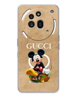 Чехол для Nothing Phone (3a) Pro с картинкой «Микки Маус Gucci — крафт» Чехол для Nothing Phone (3a) Pro с картинкой «Микки Маус Gucci — крафт»