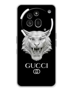 Чехол для Nothing Phone (3a) Pro с картинкой «Gucci — серебряный лев» Чехол для Nothing Phone (3a) Pro с картинкой «Gucci — серебряный лев»