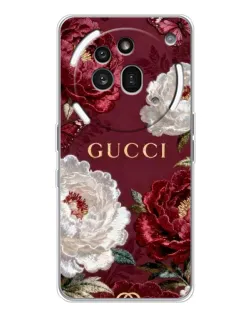 Чехол для Nothing Phone (3a) Pro с картинкой «Gucci — бордовые розы» Чехол для Nothing Phone (3a) Pro с картинкой «Gucci — бордовые розы»