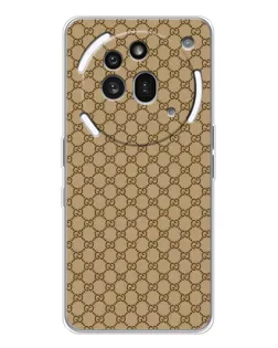 Чехол для Nothing Phone (3a) Pro с картинкой «Gucci — классический беж» Чехол для Nothing Phone (3a) Pro с картинкой «Gucci — классический беж»